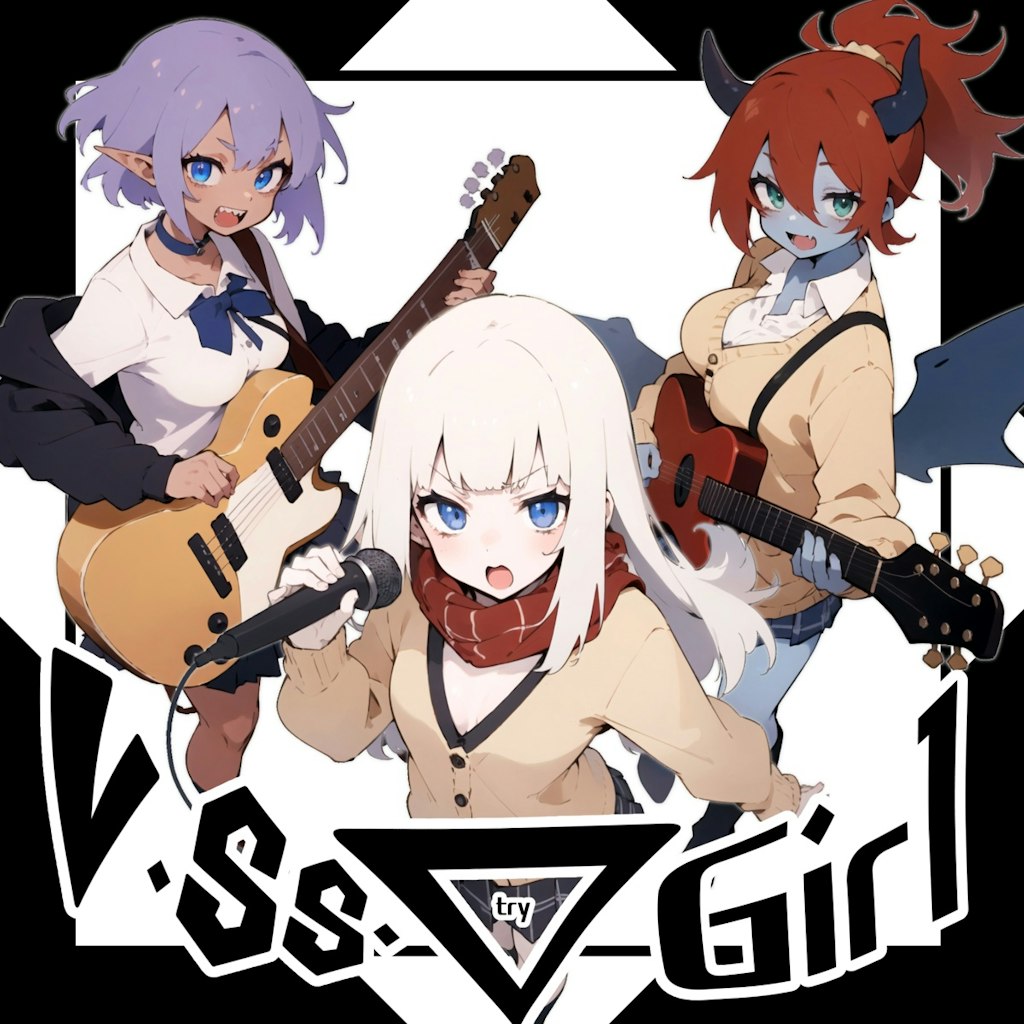 V.Ss.▽ Girl 結成‼ -Verschiedene Skins try Girl-