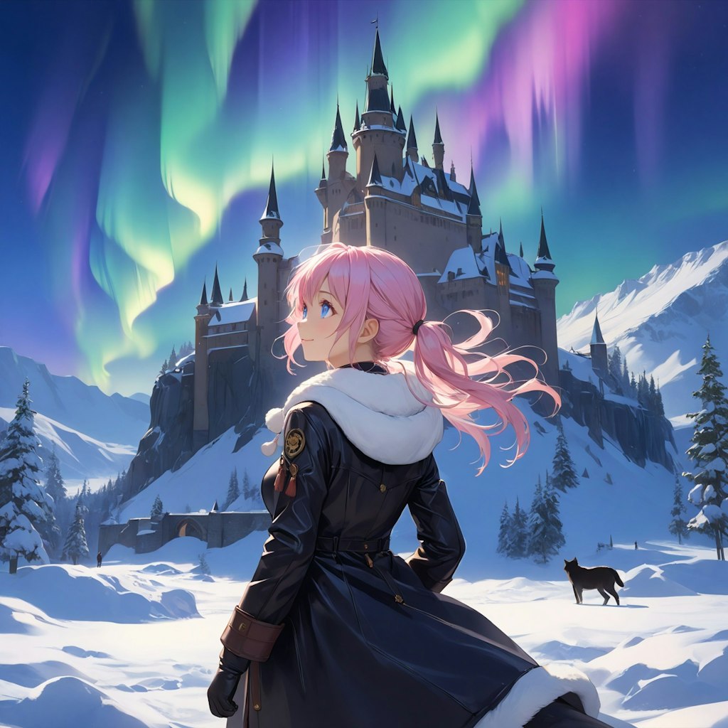 オーロラの夜(12枚)