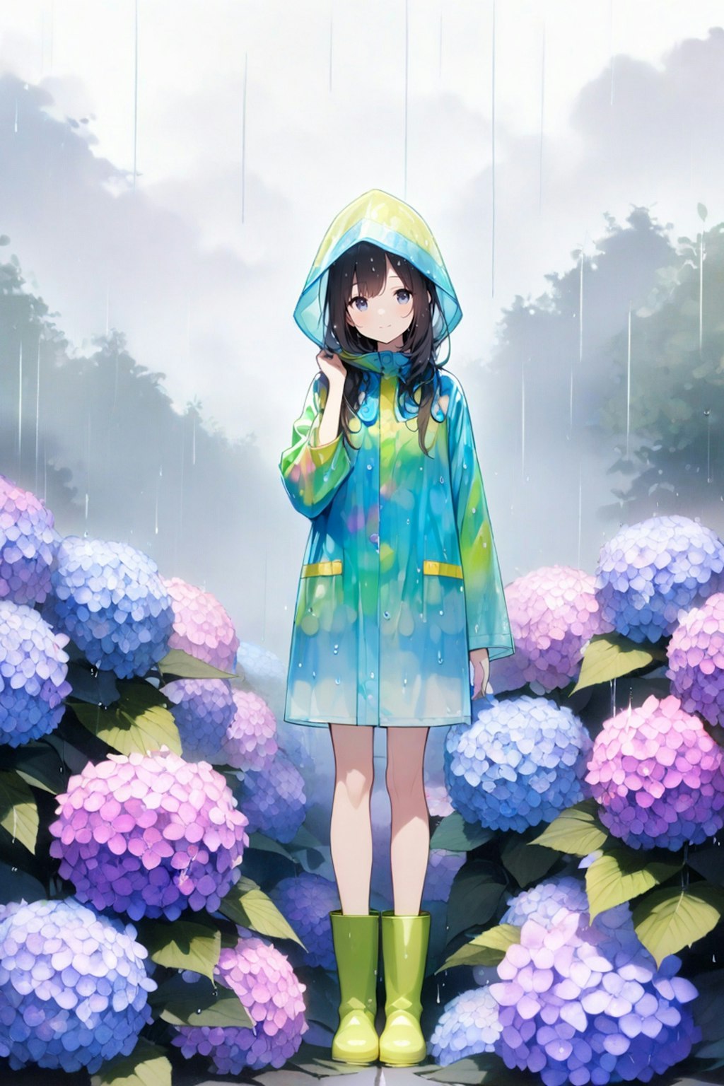 雨の散歩