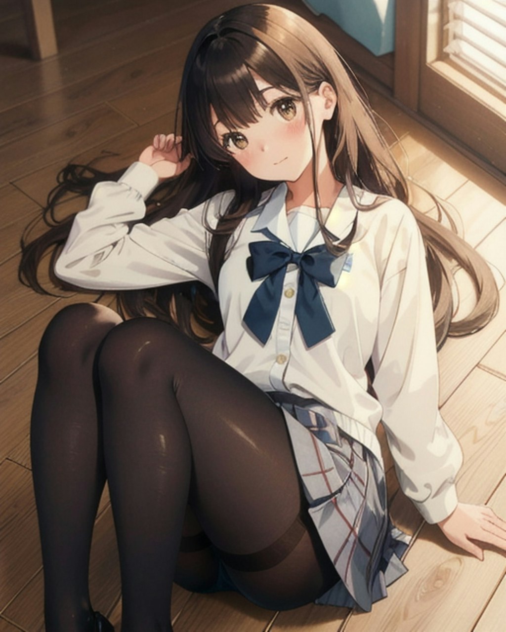 黒スト制服②
