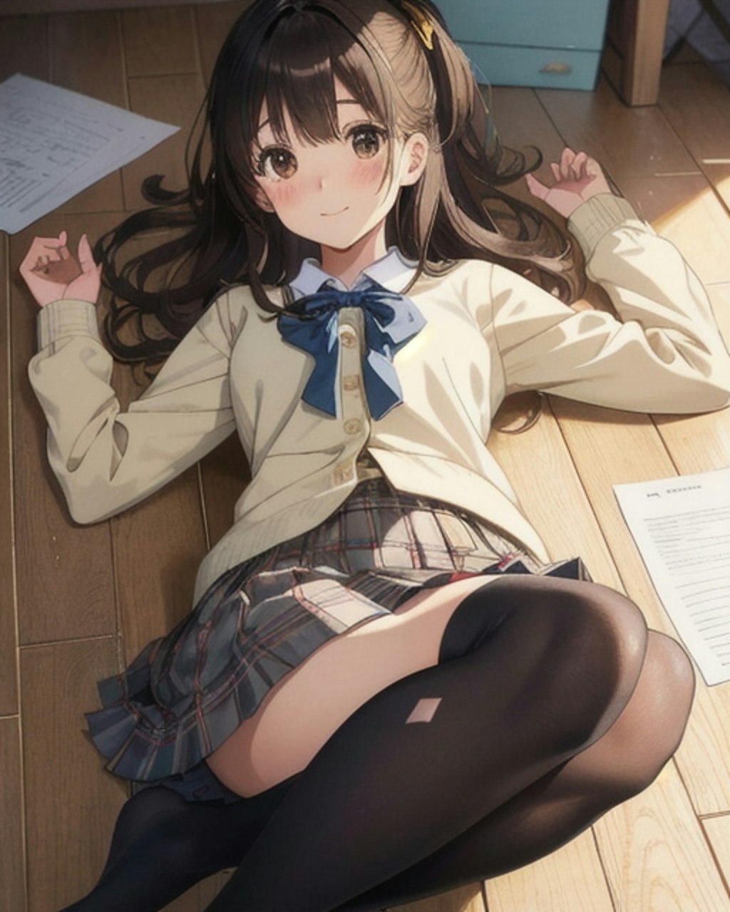 黒スト制服②