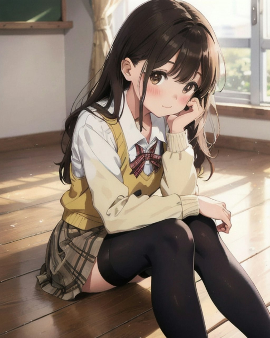 黒スト制服②