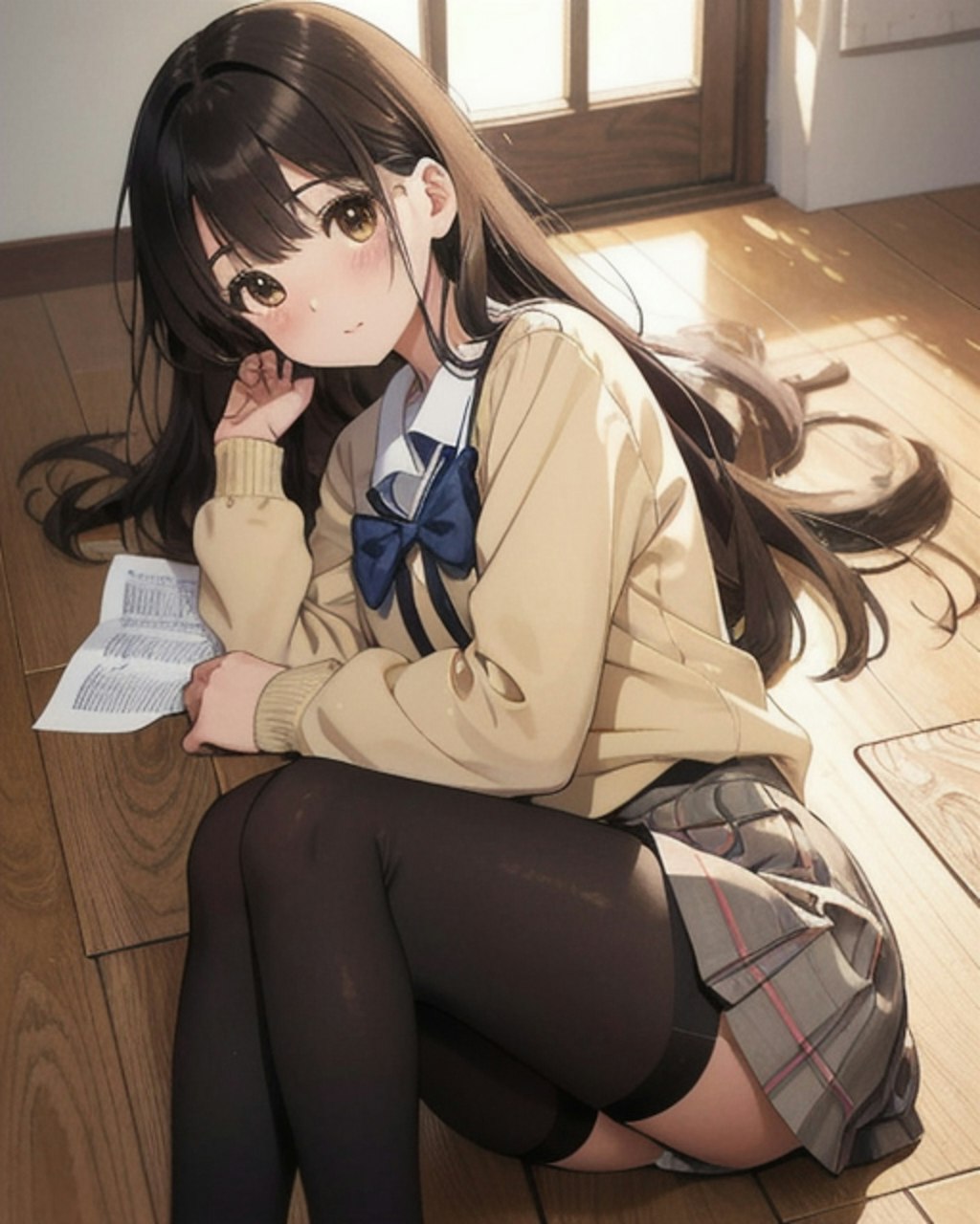 黒スト制服②
