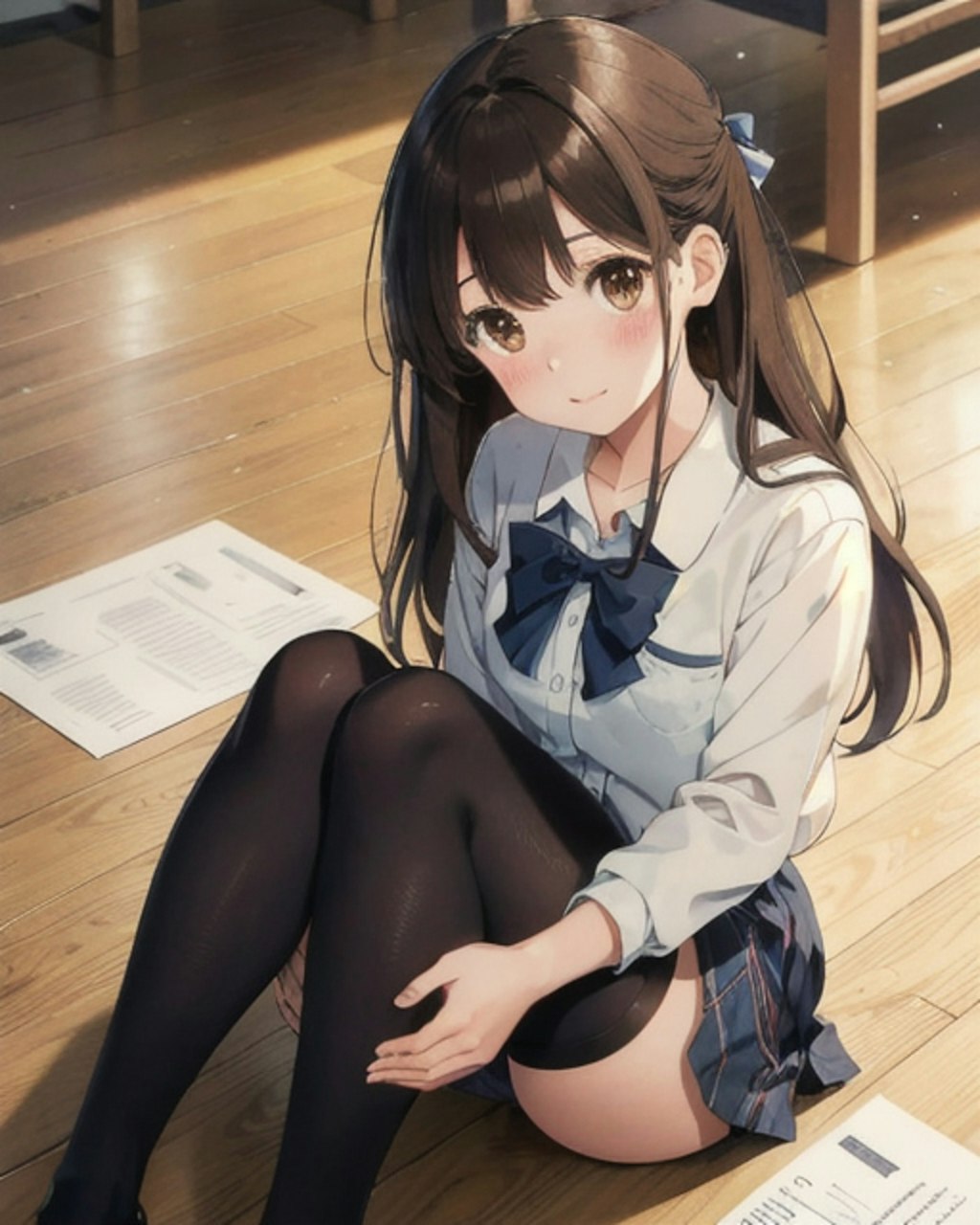 黒スト制服②