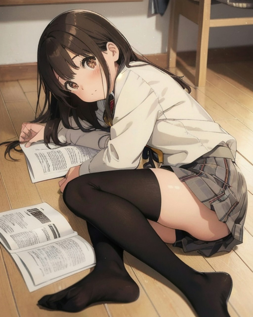 黒スト制服②