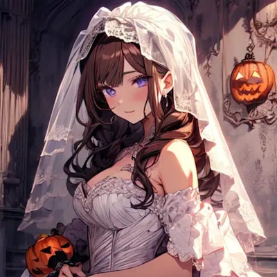 ハロウィンの花嫁
