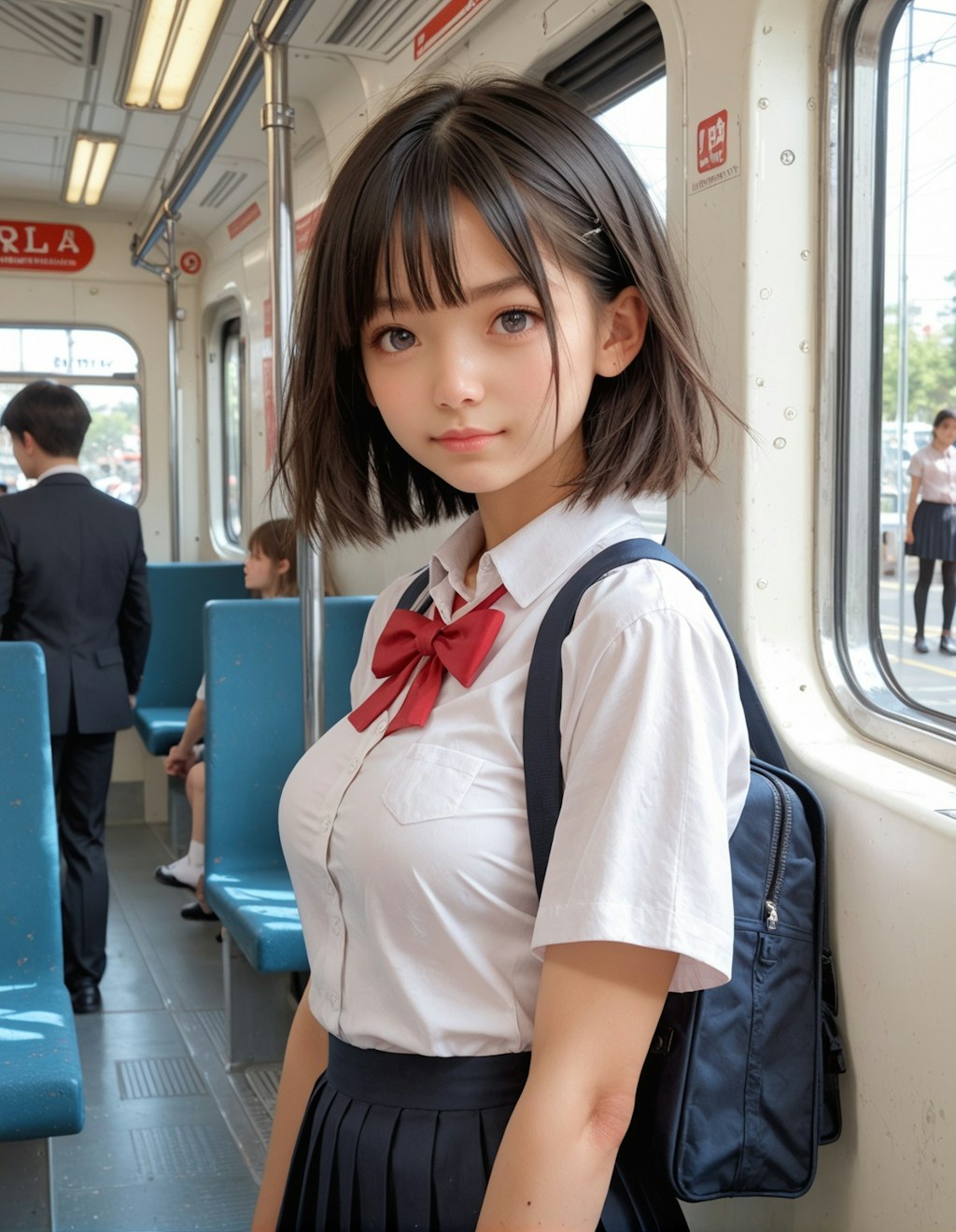 電車で見かける女の子