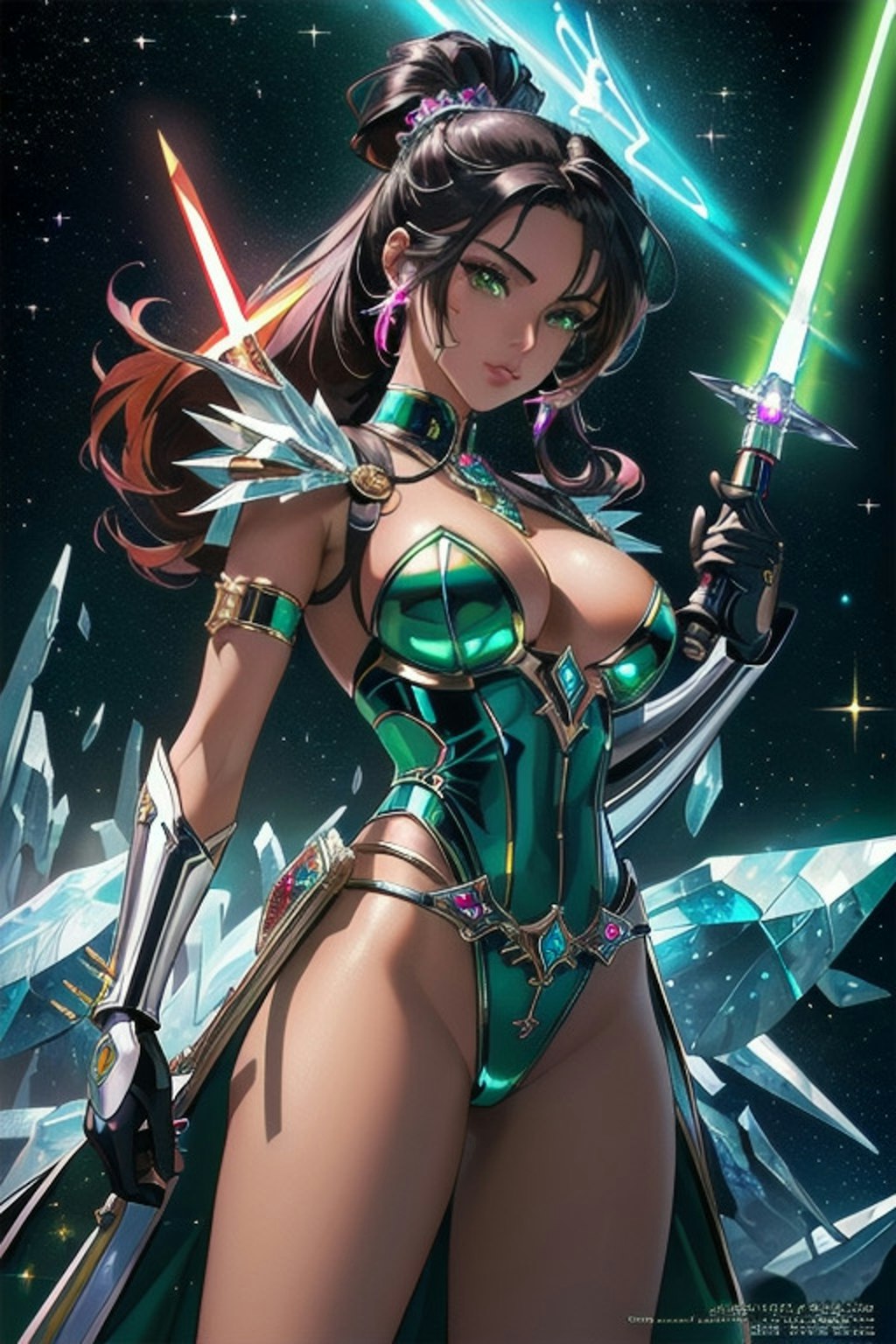 SW（スターウォーズ）風ビキニアーマー美女