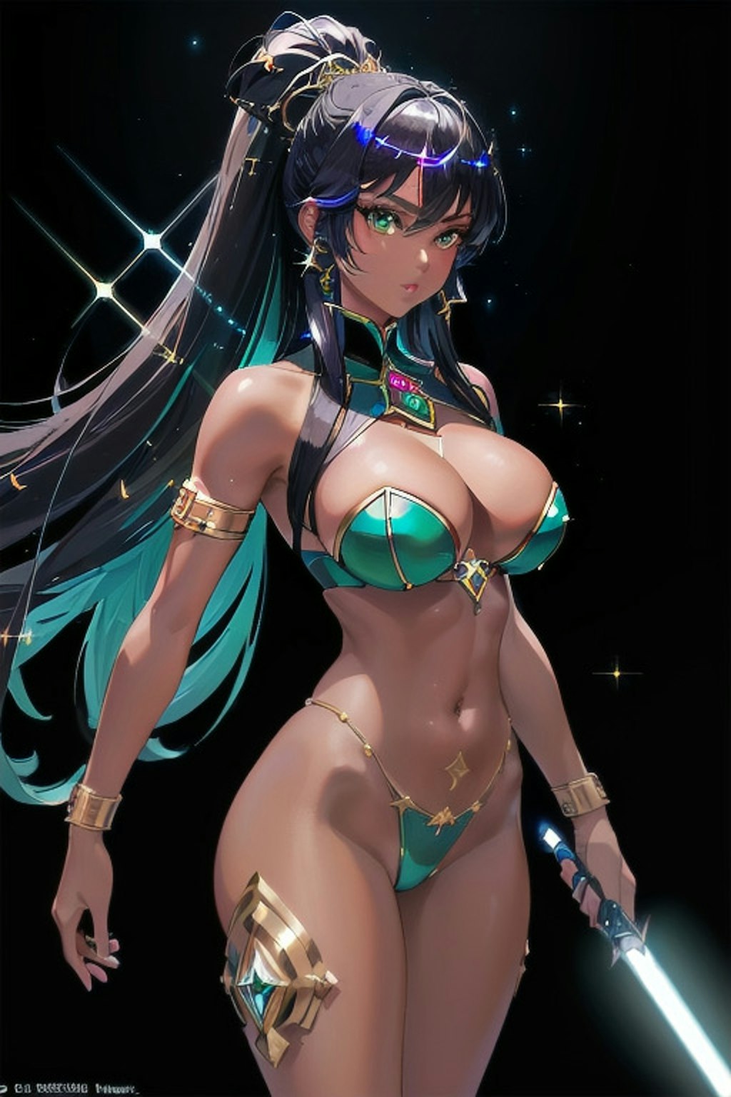 SW（スターウォーズ）風ビキニアーマー美女