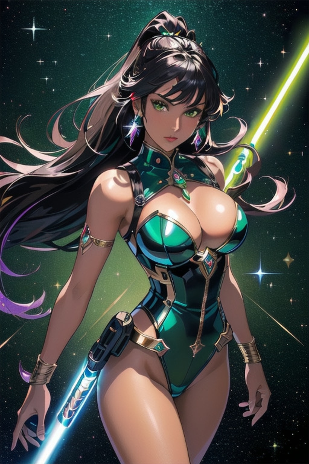 SW（スターウォーズ）風ビキニアーマー美女