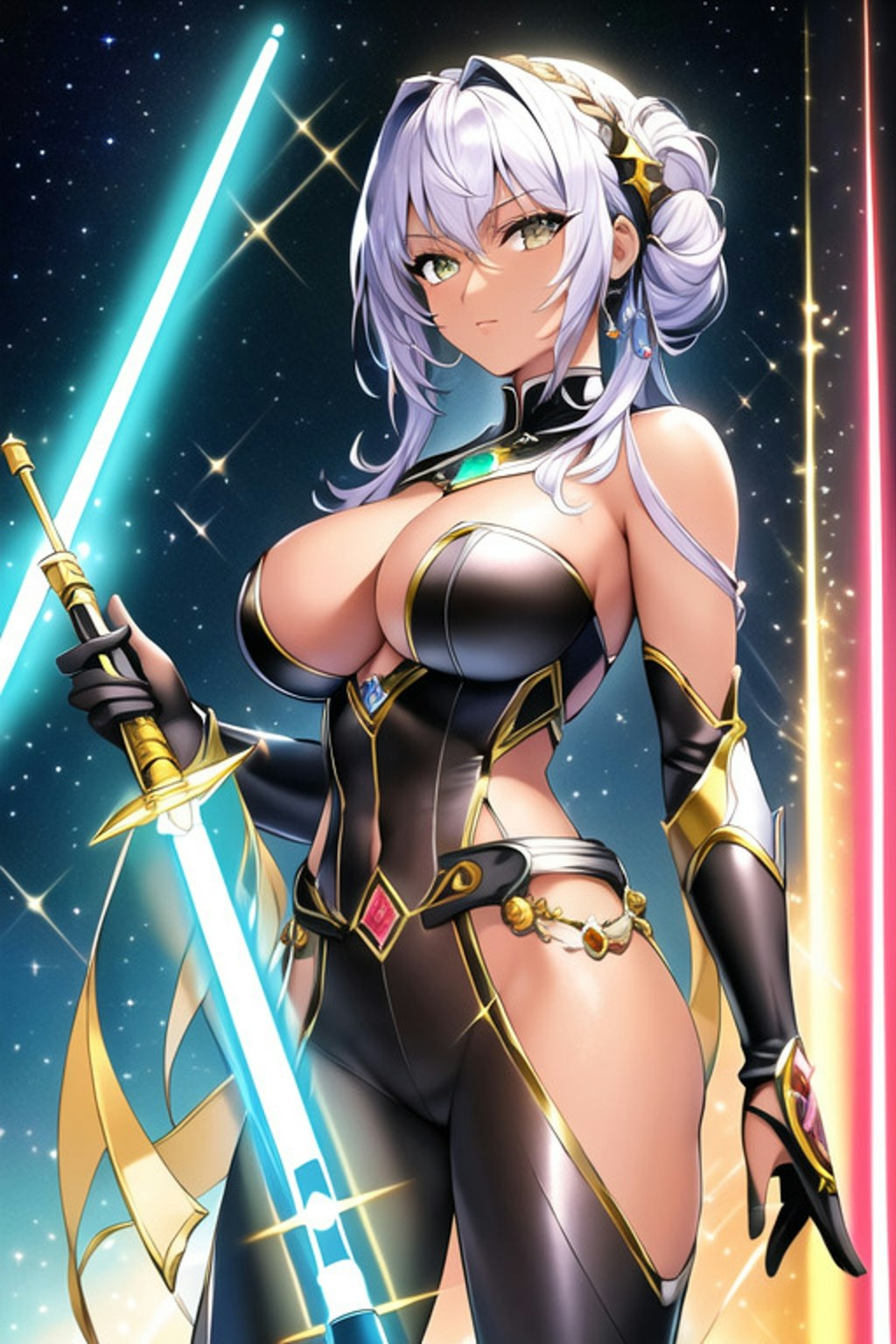 SW（スターウォーズ）風ビキニアーマー美女