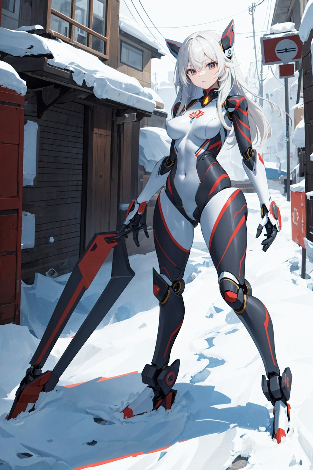 female robot full body