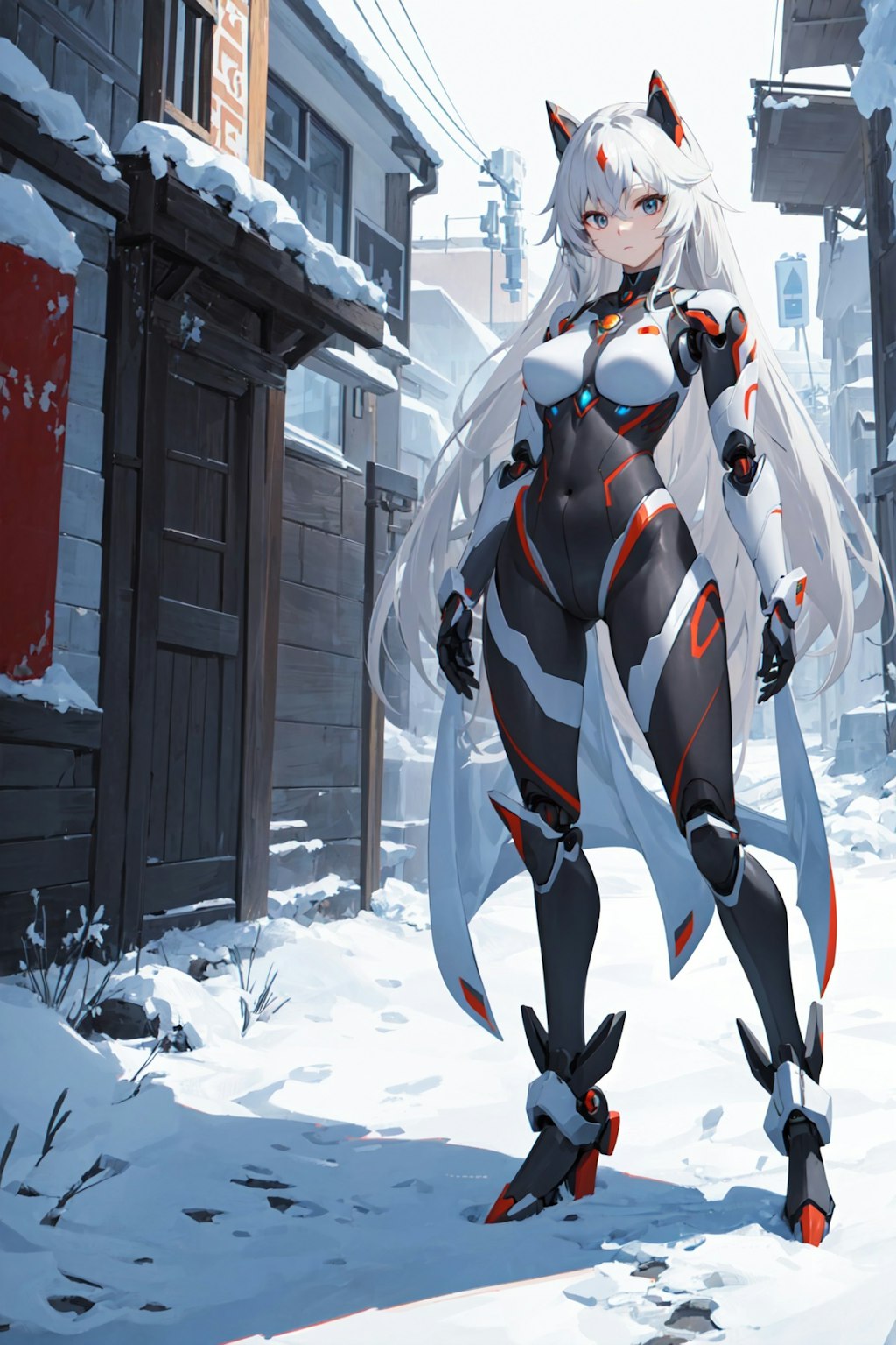 female robot full body