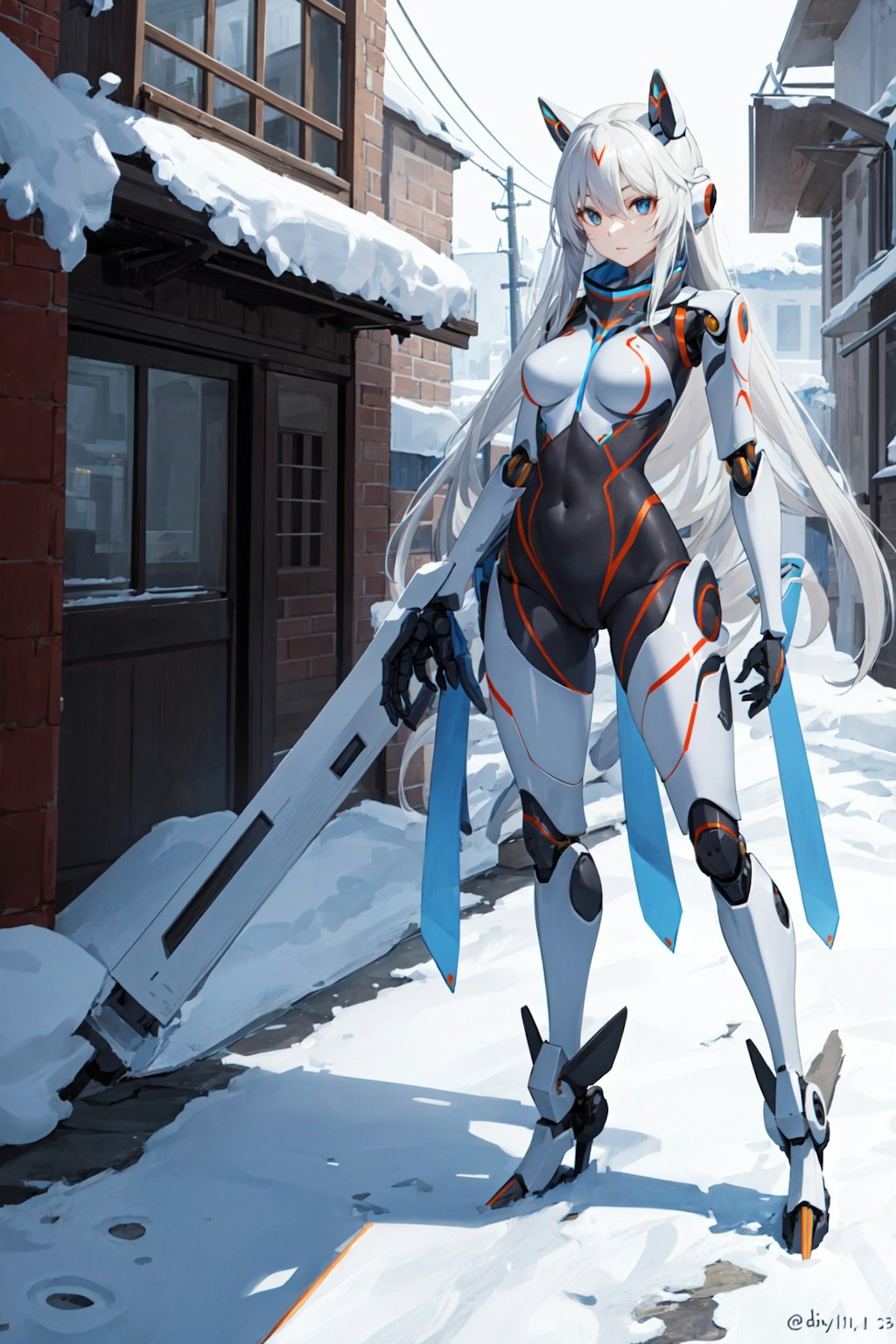 female robot full body