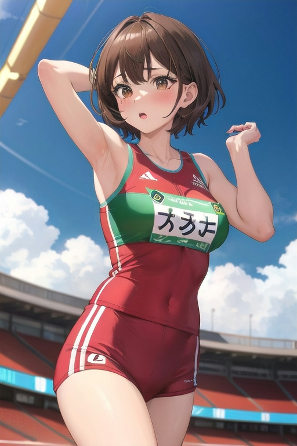 ２日の陸上女子