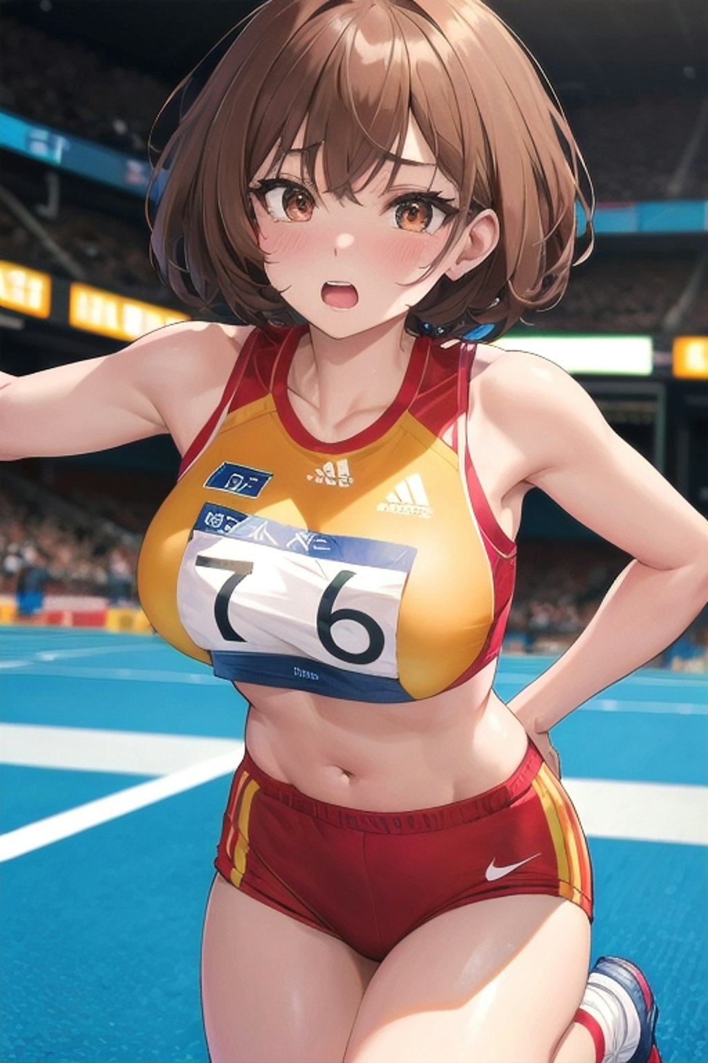 ２日の陸上女子