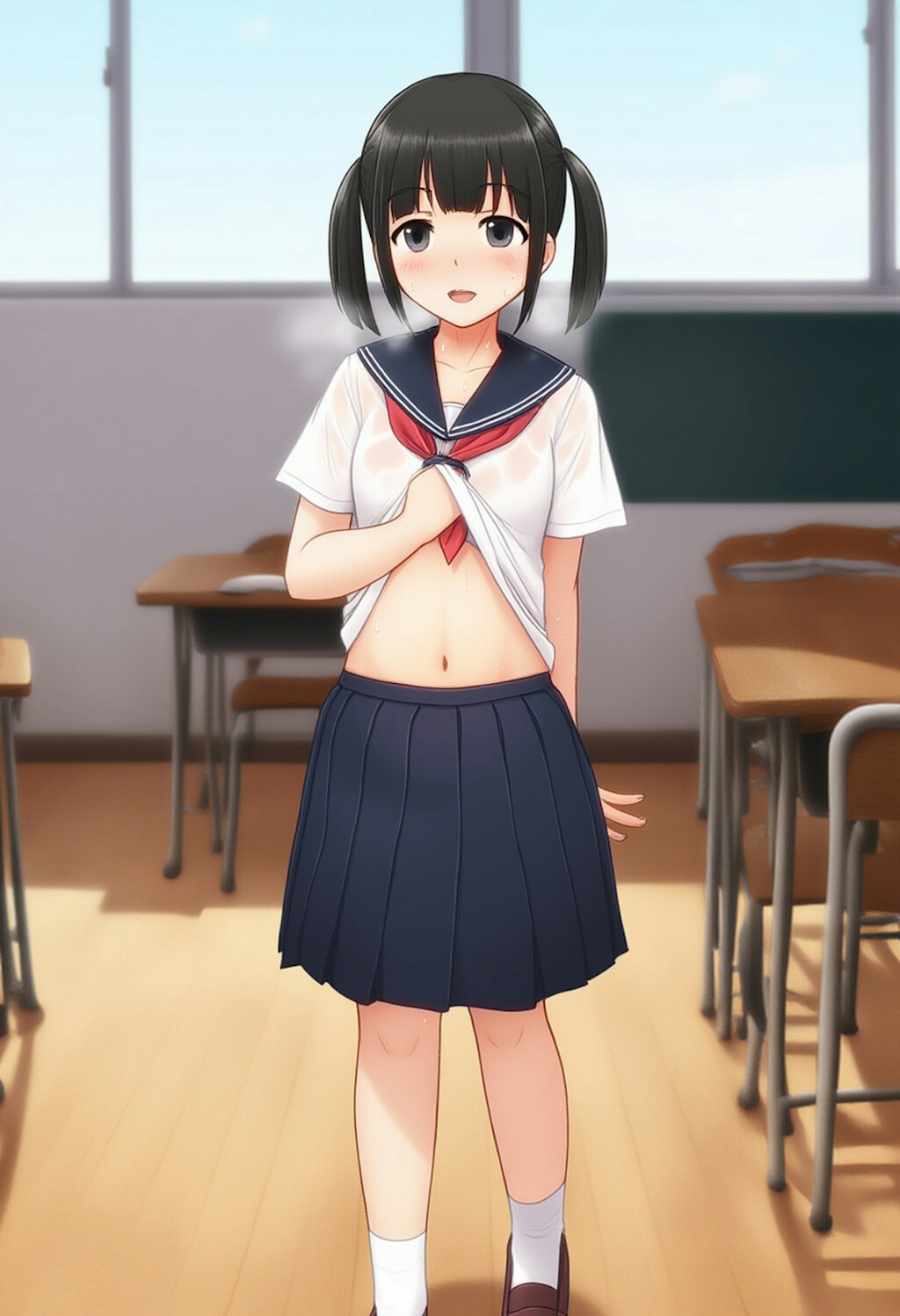 あっついよね～ 学校R15Ver.