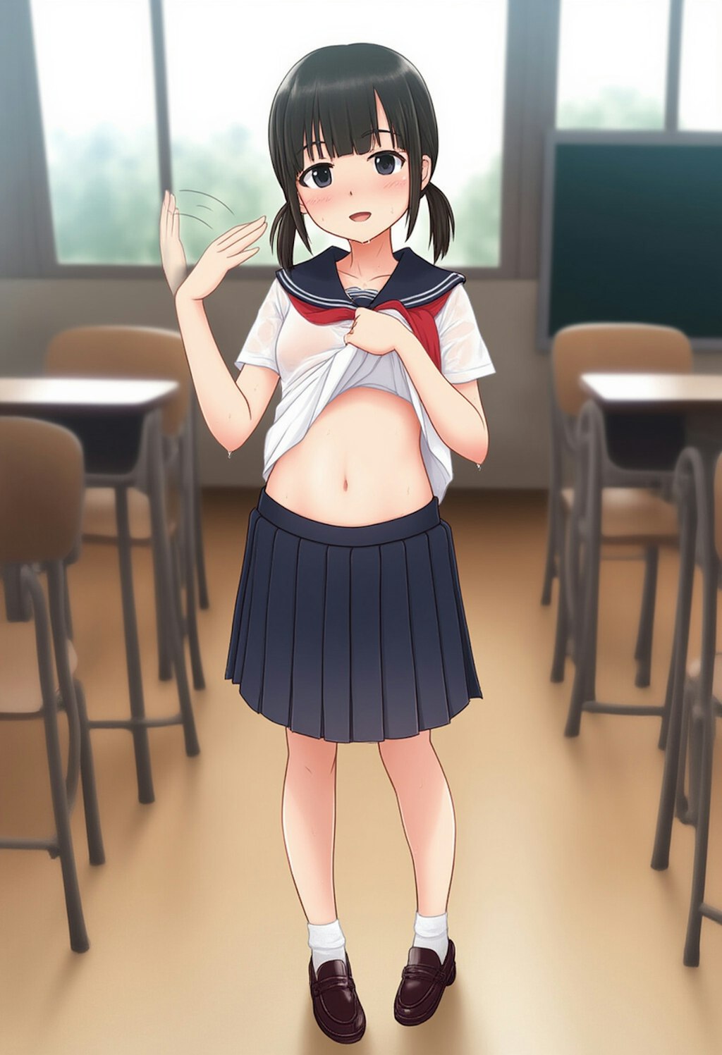 あっついよね～ 学校R15Ver.