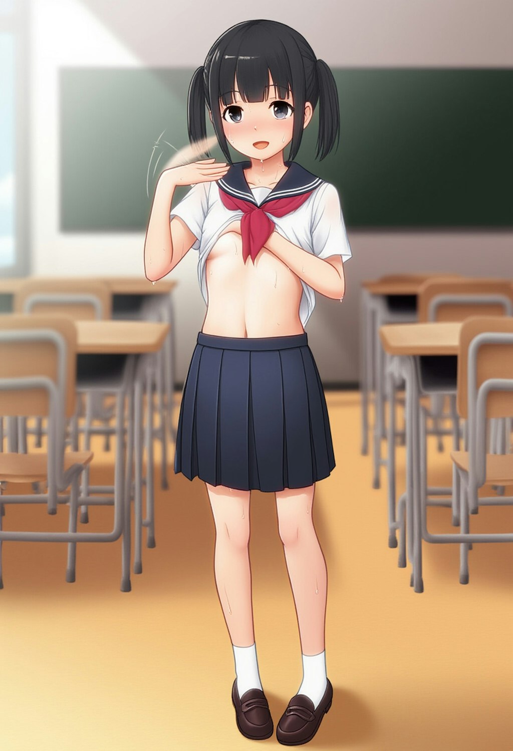 あっついよね～ 学校R15Ver.