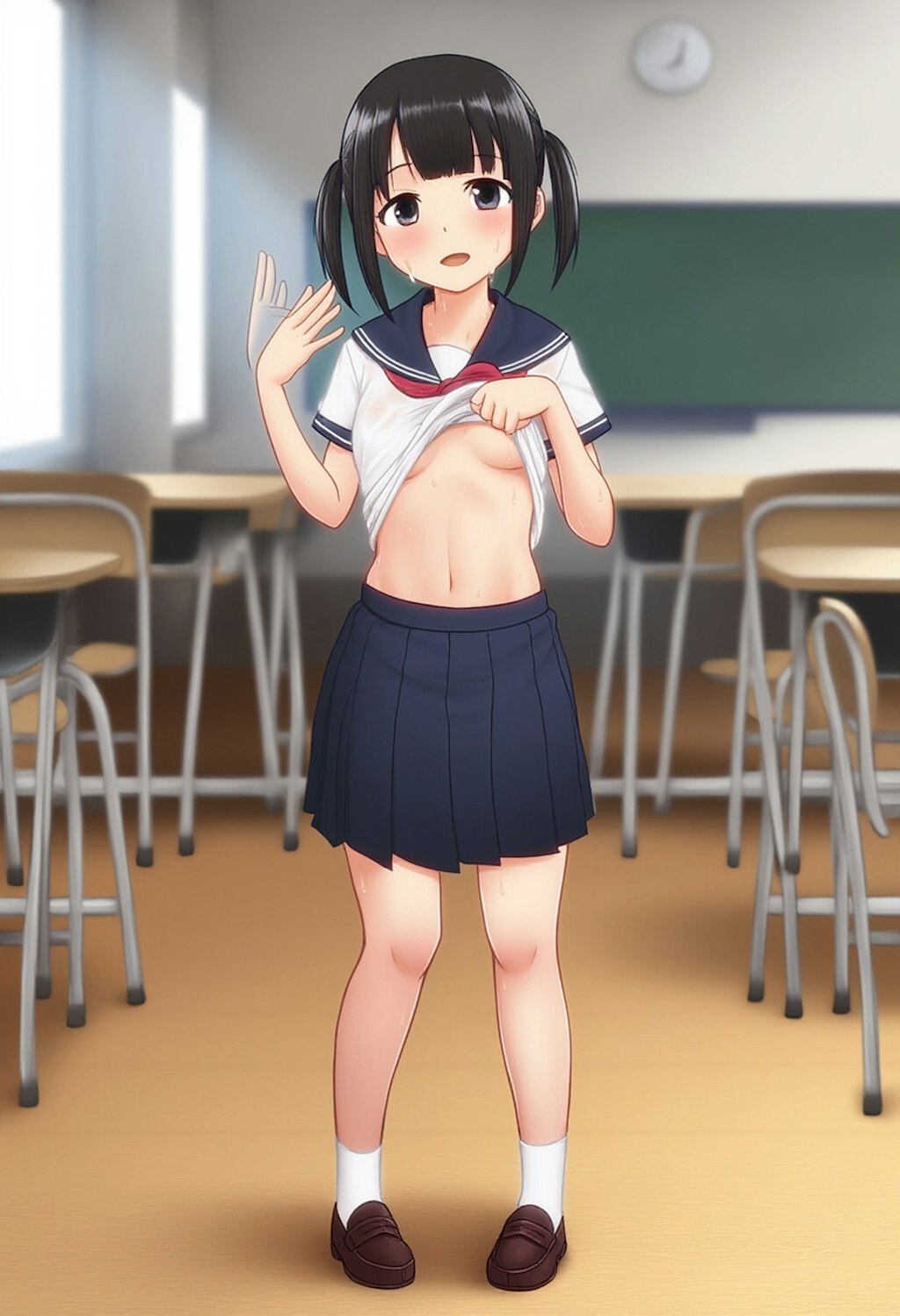 あっついよね～ 学校R15Ver.