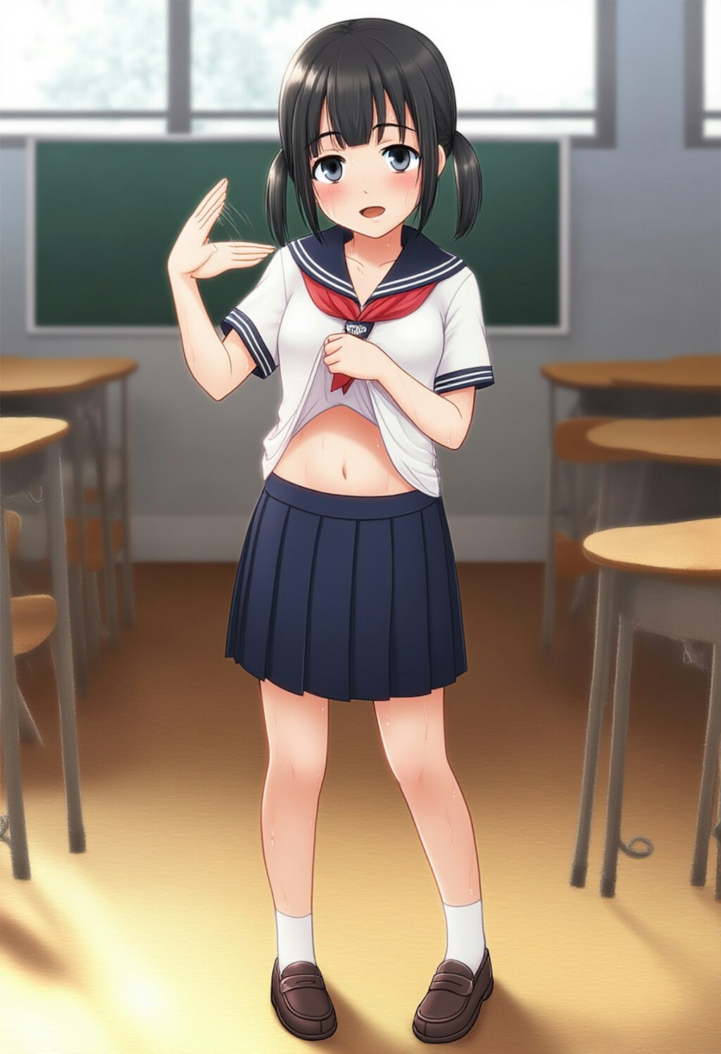 あっついよね～ 学校R15Ver.