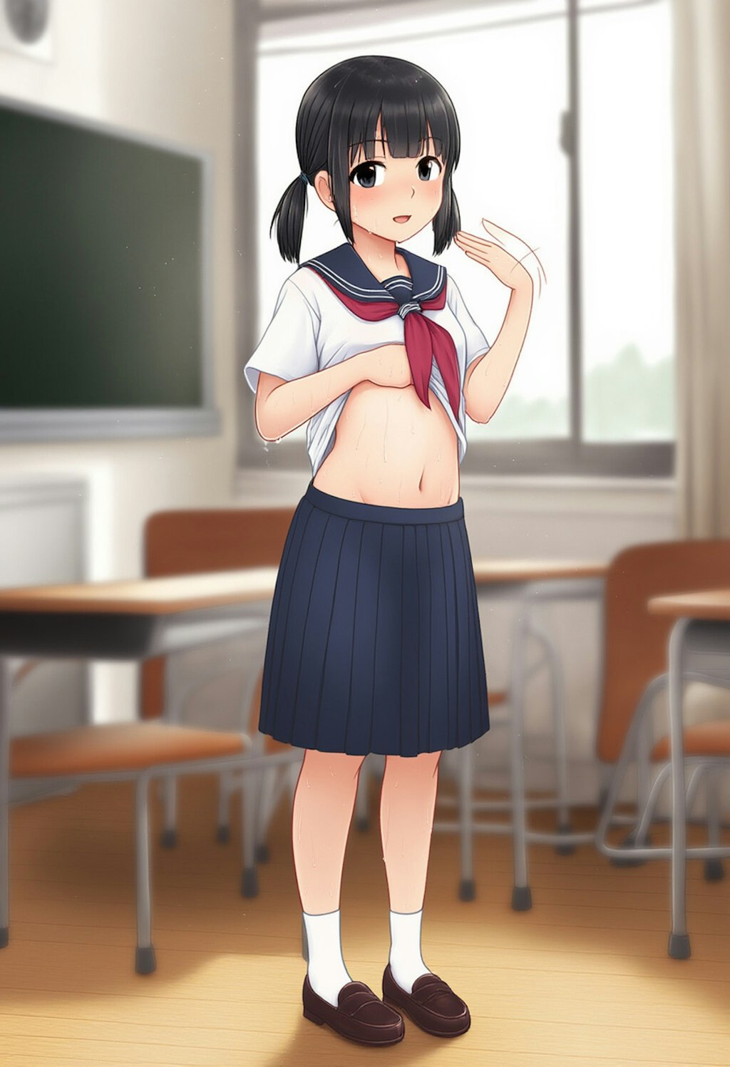 あっついよね～ 学校R15Ver.
