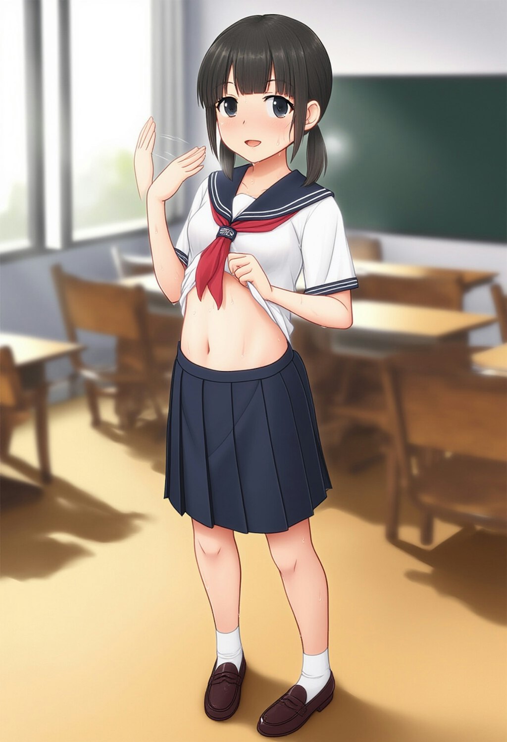 あっついよね～ 学校R15Ver.