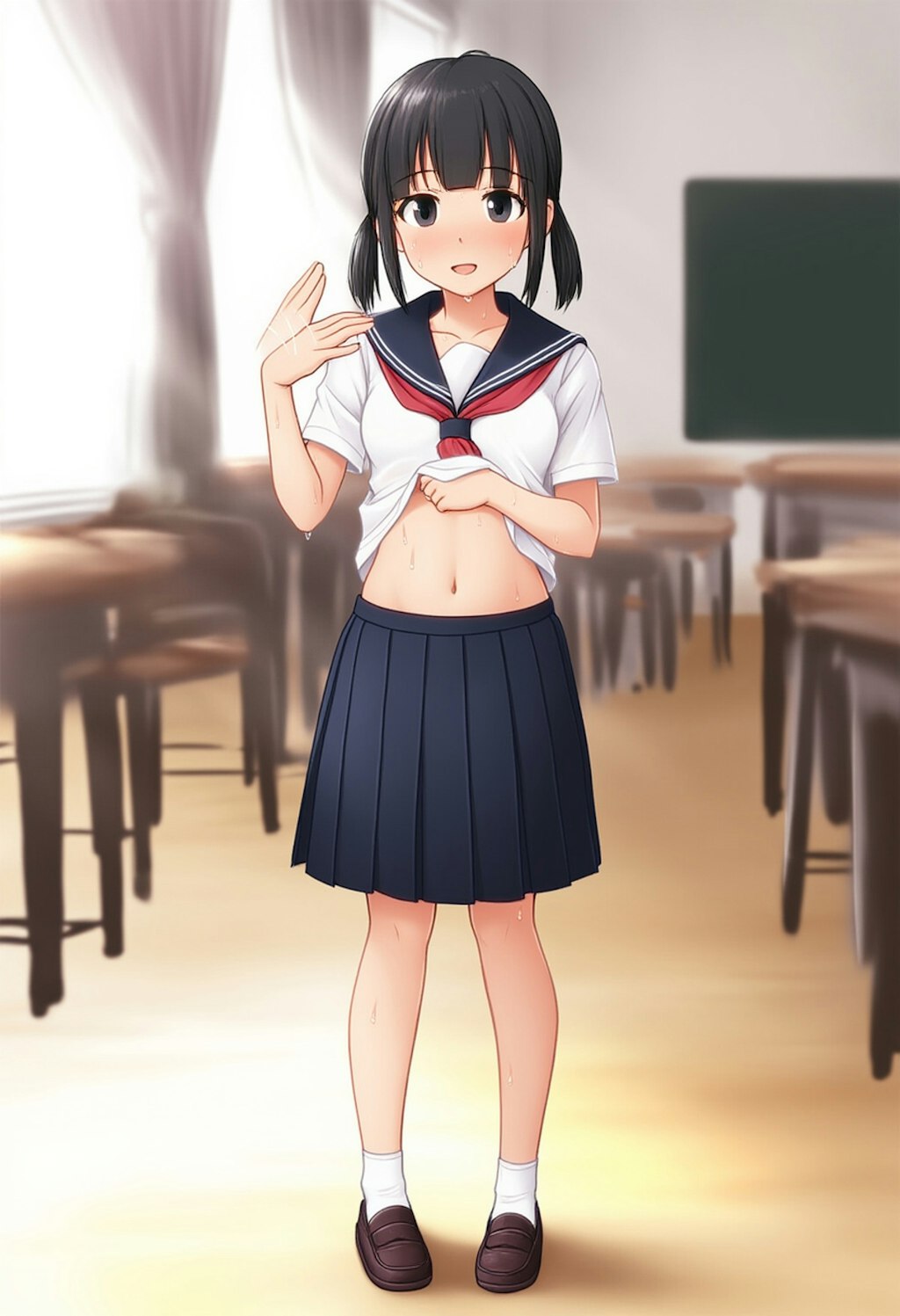 あっついよね～ 学校R15Ver.