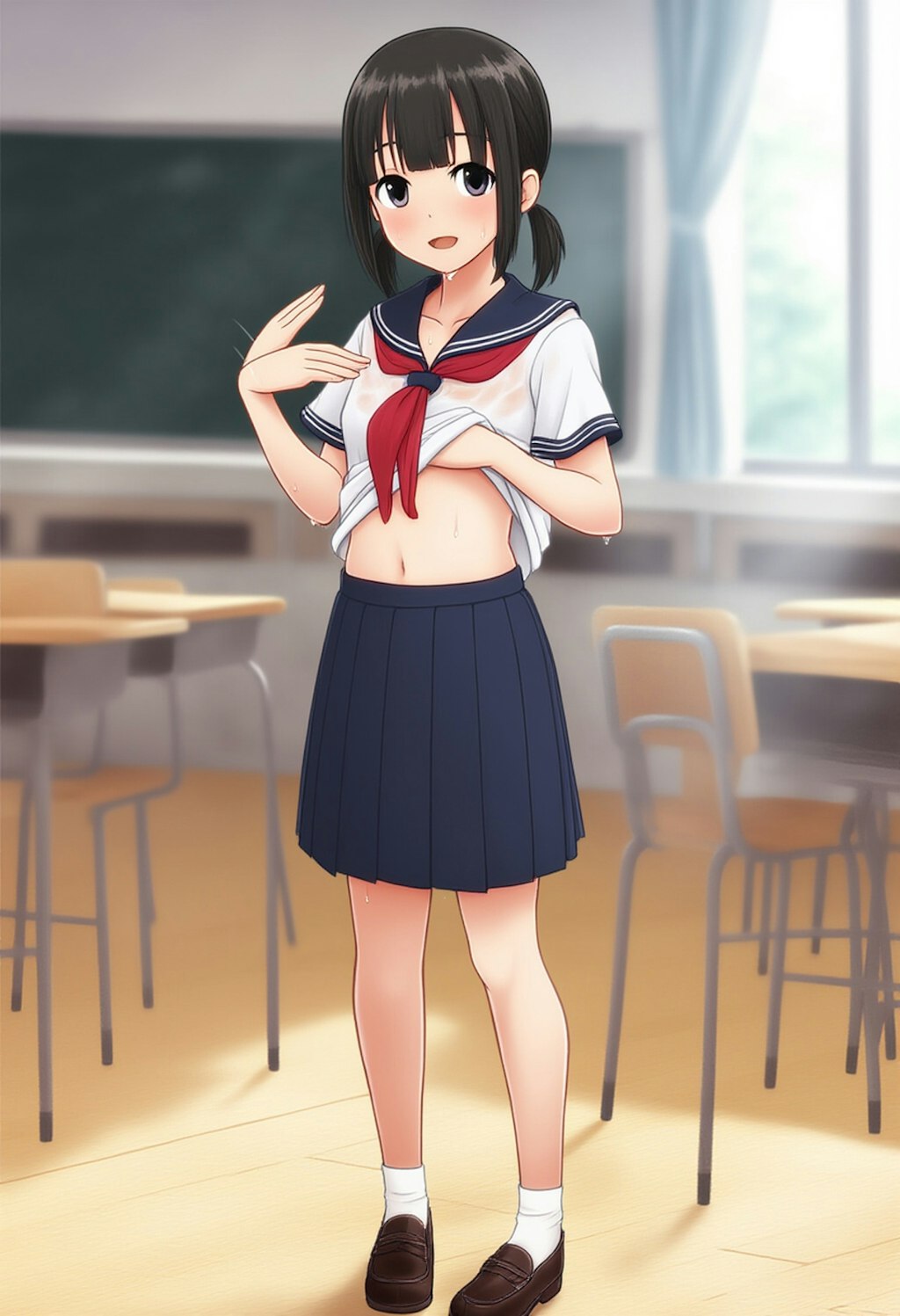 あっついよね～ 学校R15Ver.