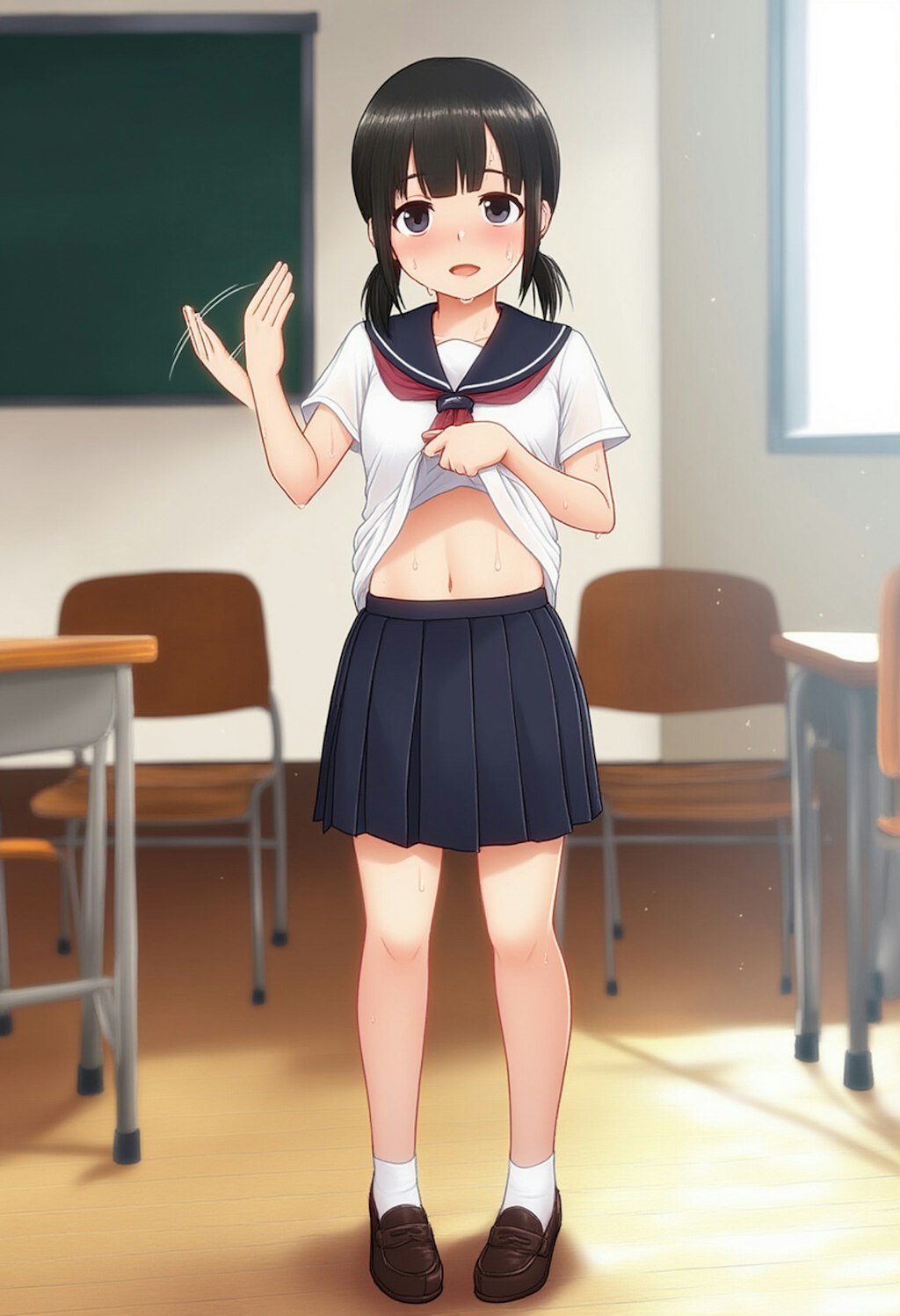 あっついよね～ 学校R15Ver.