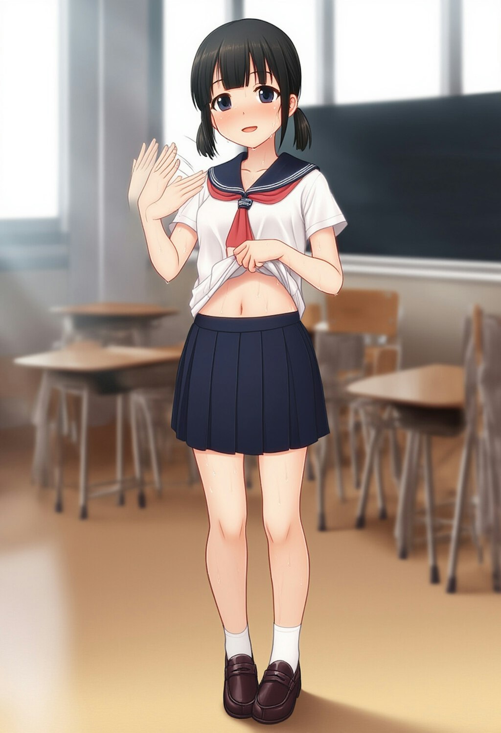あっついよね～ 学校R15Ver.