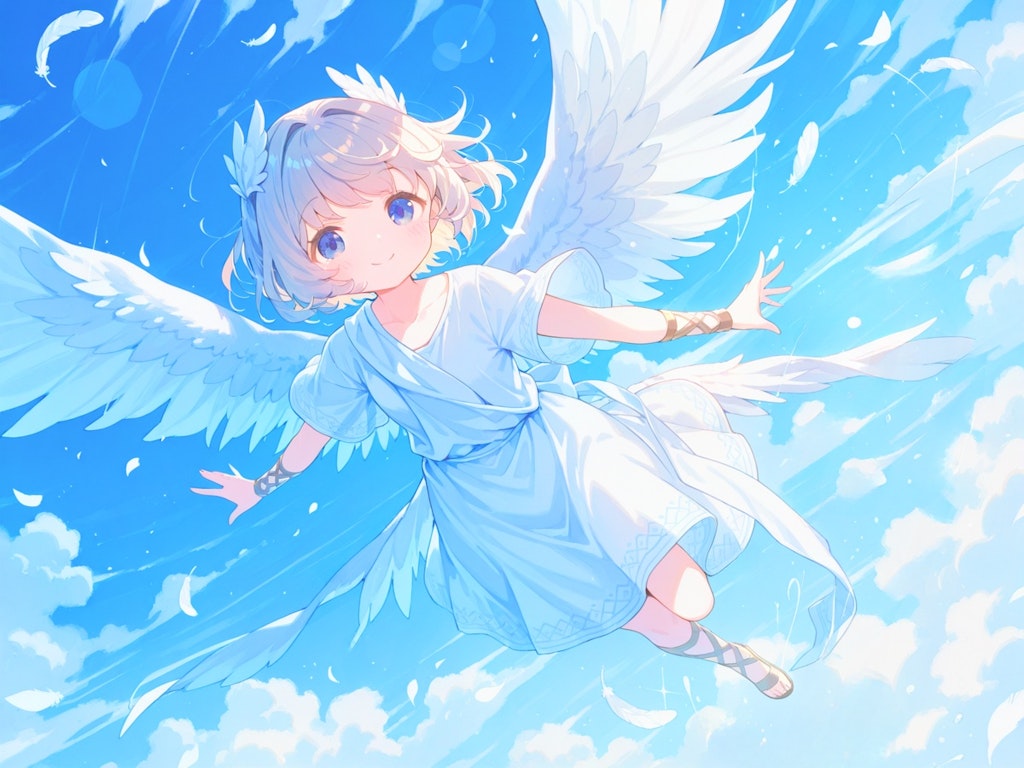 大空に翼を広げて