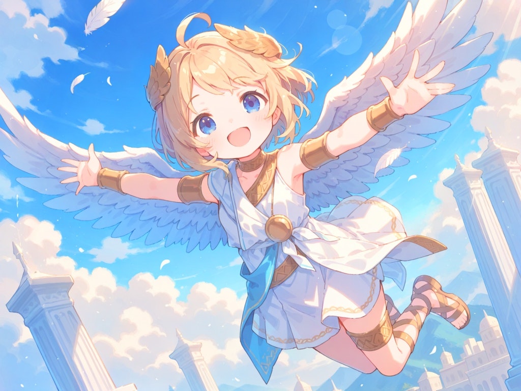 大空に翼を広げて