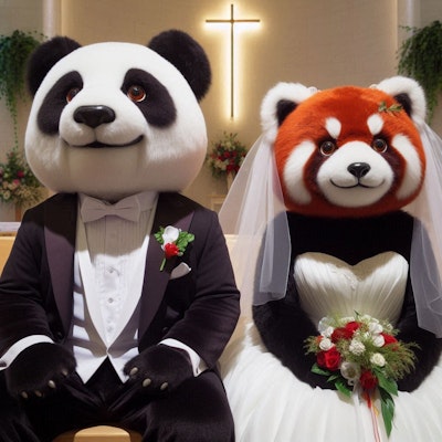 パンダの結婚式