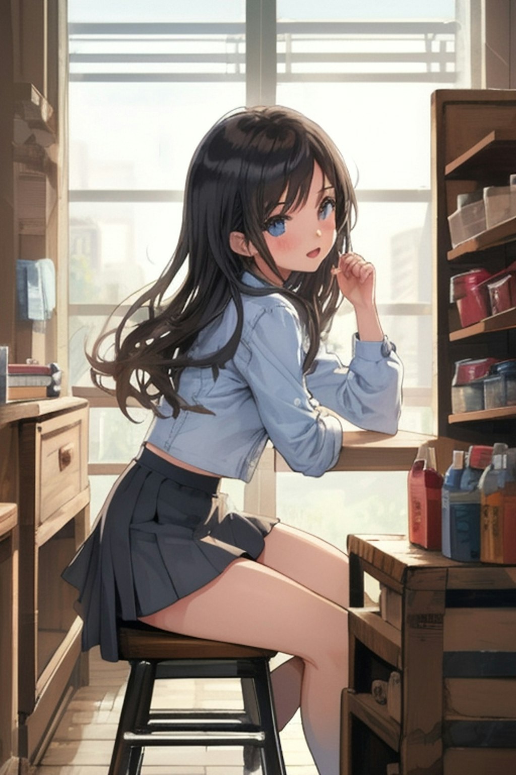 ミニスカートの女の子