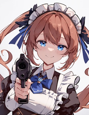maid, gun