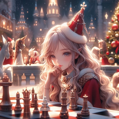 クリスマスの夜のチェスマッチ