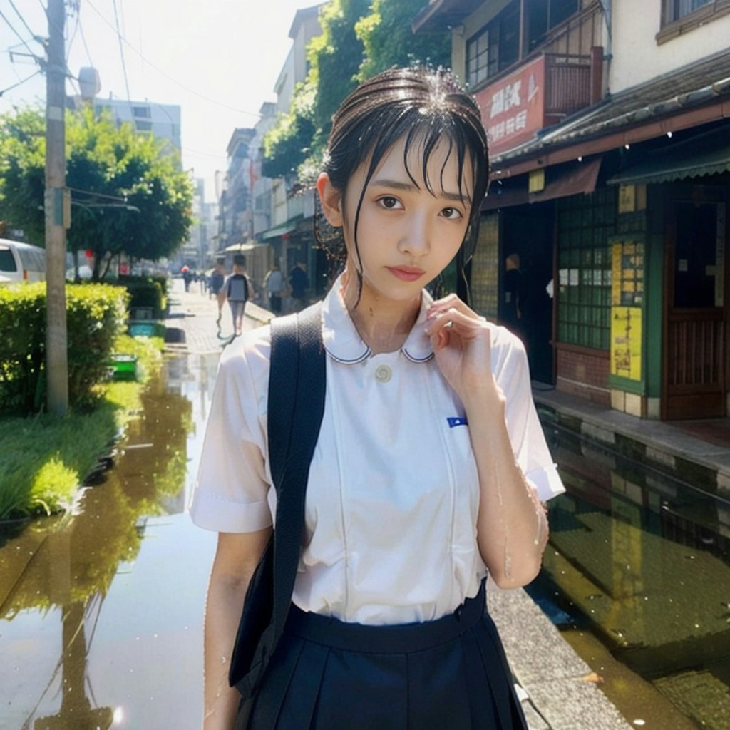 雨濡れ女子集➁