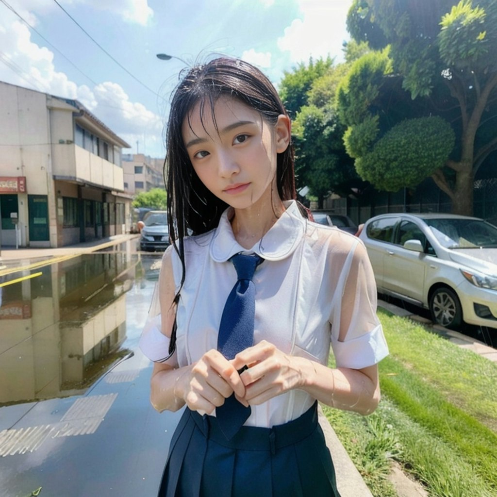 雨濡れ女子集➁