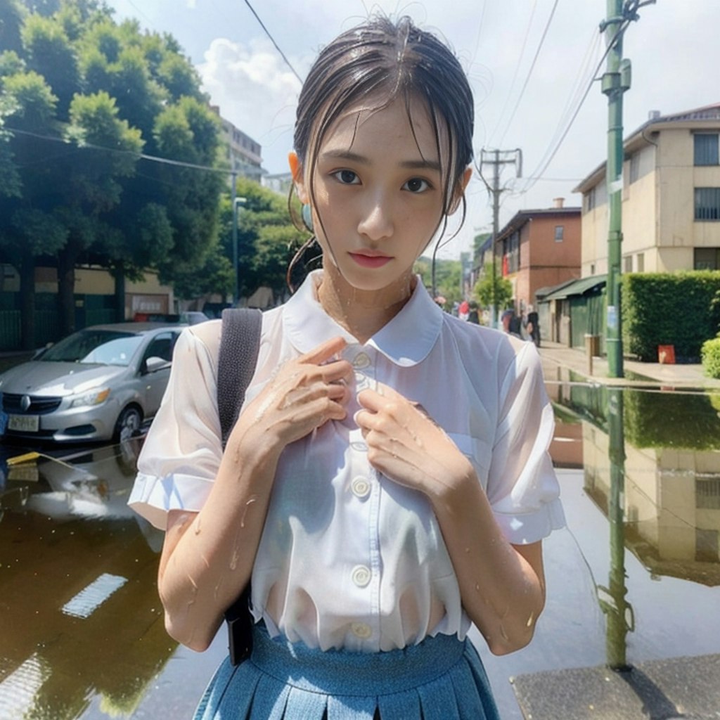 雨濡れ女子集➁