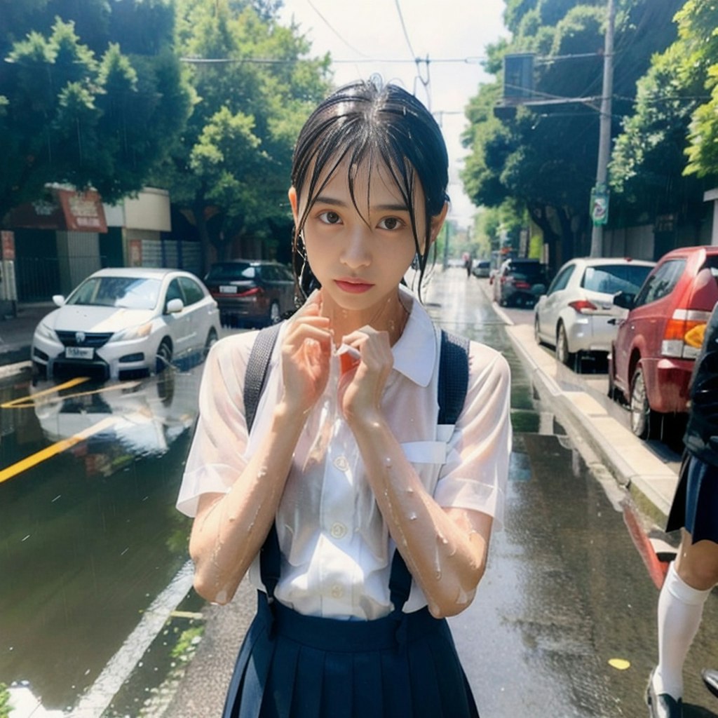 雨濡れ女子集➁