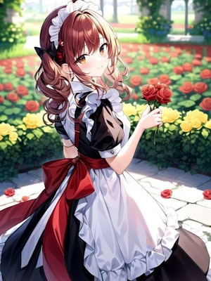 【A certain brown twin-tailed maid and a crimson rose.＿3】