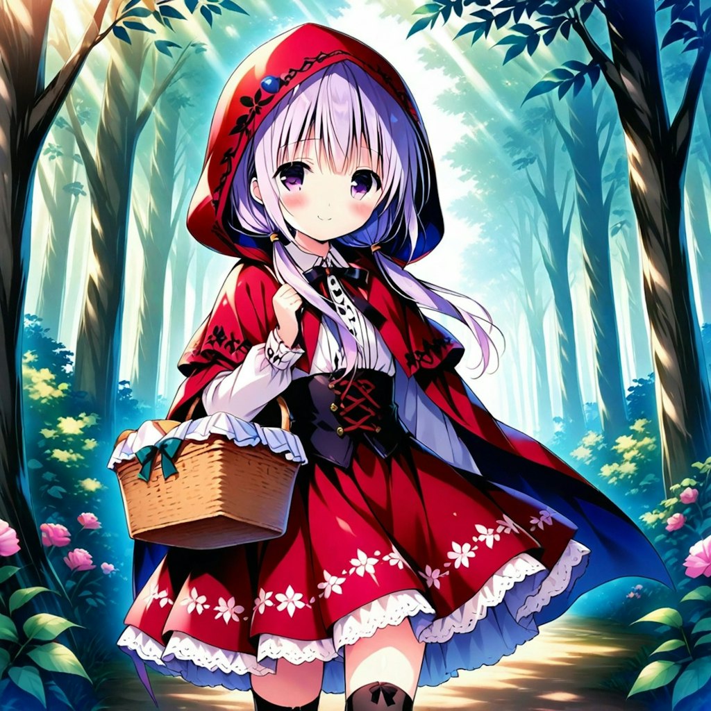 赤ずきんちゃんだよー٩(*´︶`*)۶
