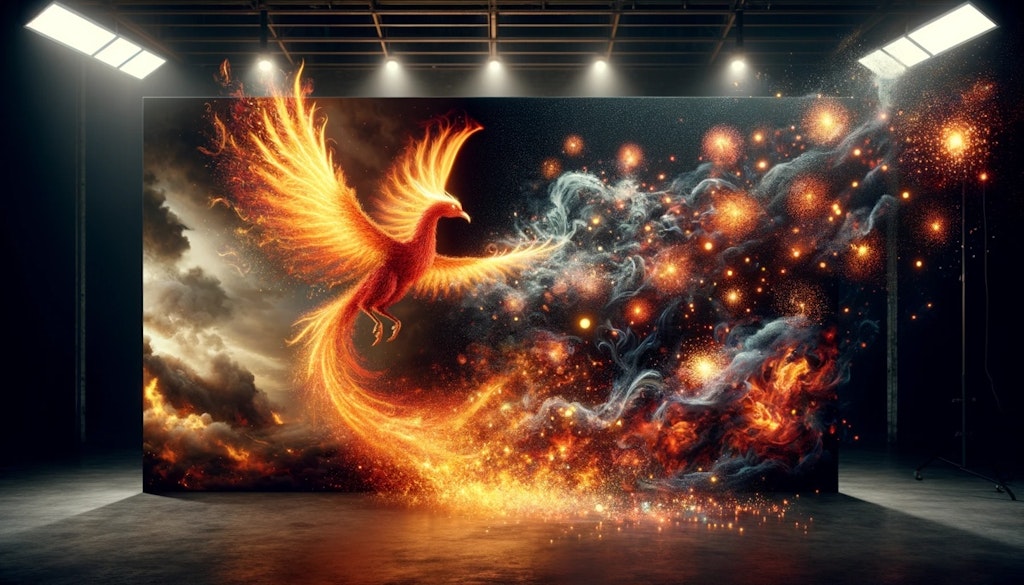 Phoenix Ascension: A Particle Symphony