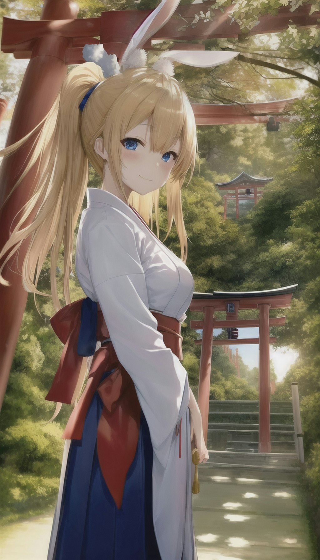 神社の巫女さん