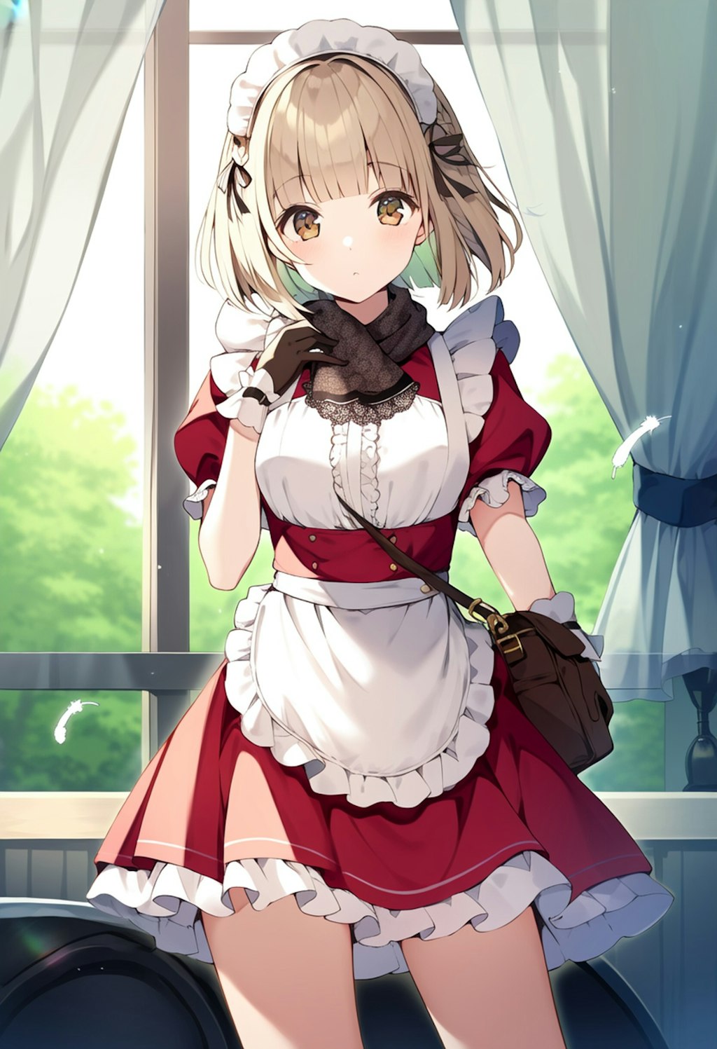 cute maid girl