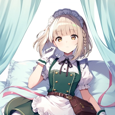 cute maid girl