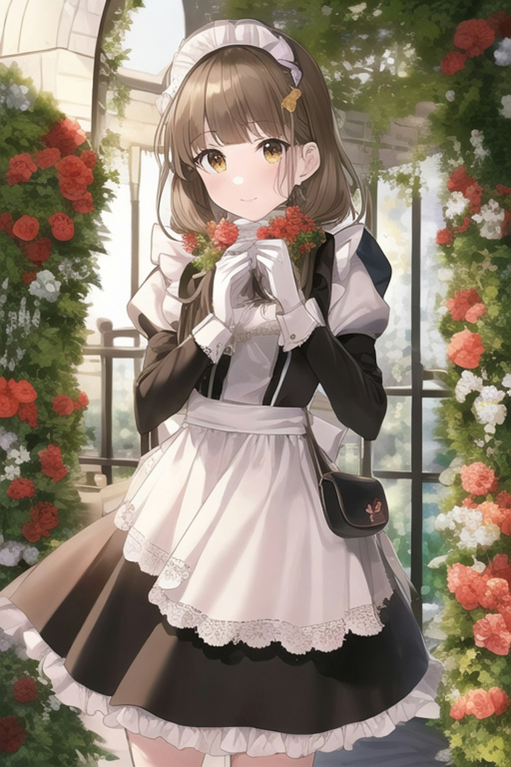 cute maid girl