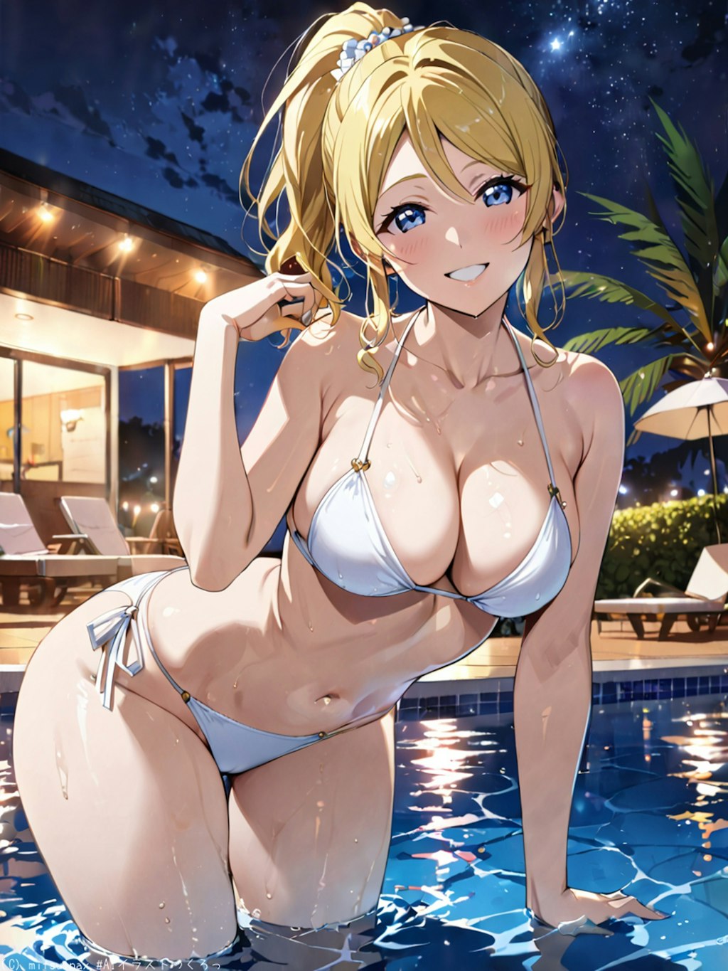 海とナイトプールのエリーチカ👙