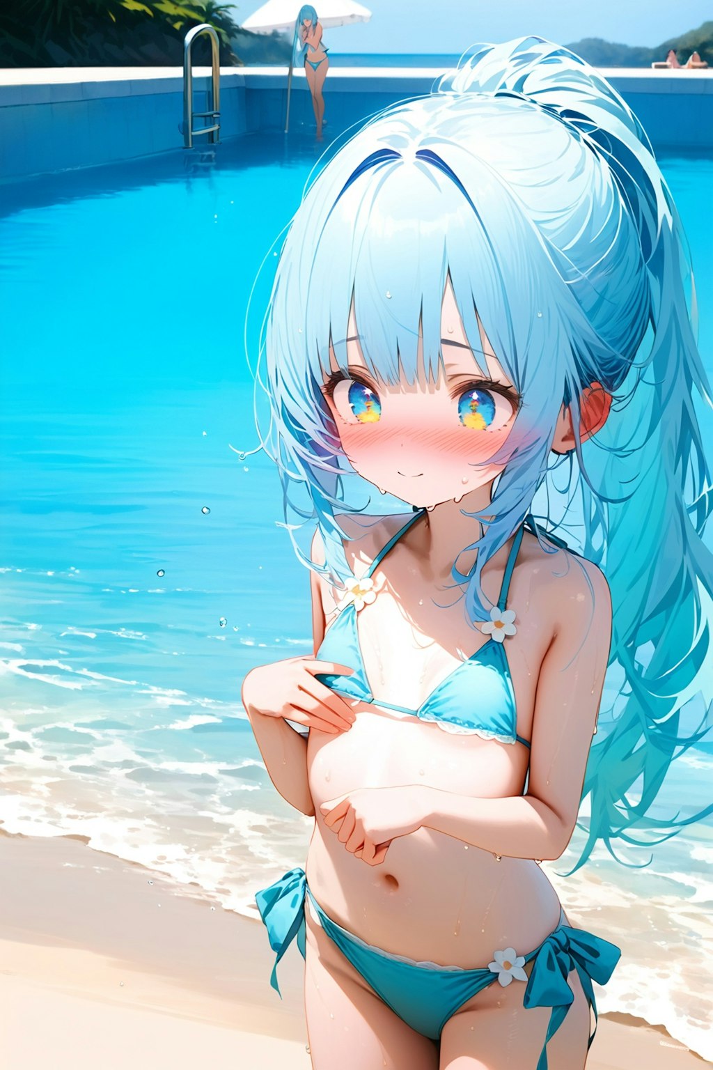 ポニーの水着ロリ